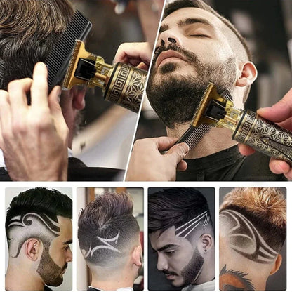 Professionals Design Perfect Hair & Beard Trimming (Golden)