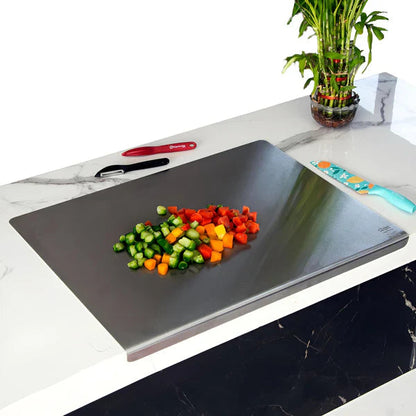 Scratch Less Stainless Steel Kitchen Chopping Board (Big Size)- 306 Food Grade Steel X- Large Size