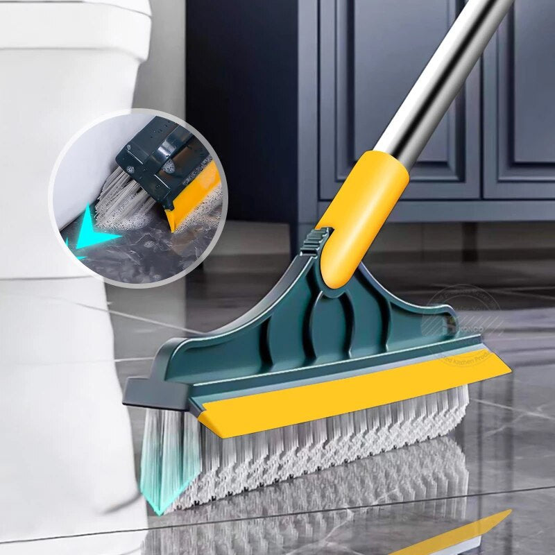 2 In 1 Scrub Cleaning Brush With Soft Scraper