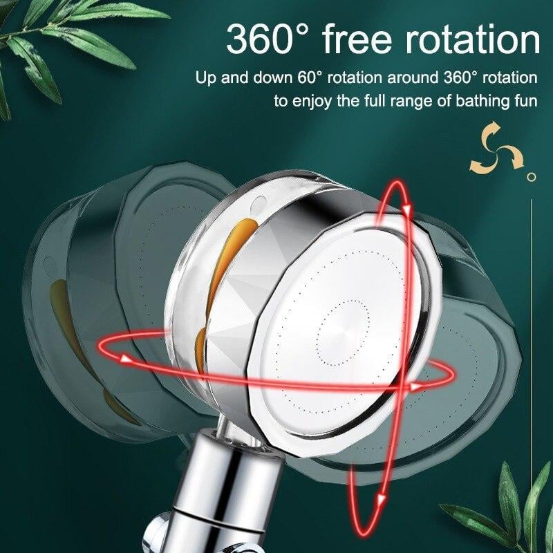 AQUA TWISTER™ 360° Rotable Turbo Shower Head