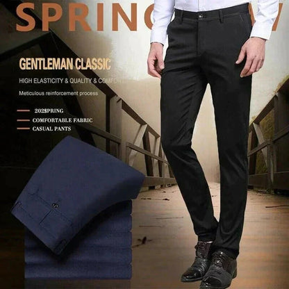 🔥👖High Stretch Men's Classic Pant For Men (BLACK) 💖