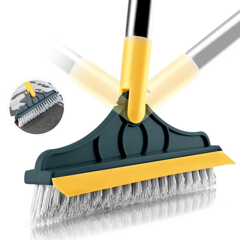 2 In 1 Scrub Cleaning Brush With Soft Scraper