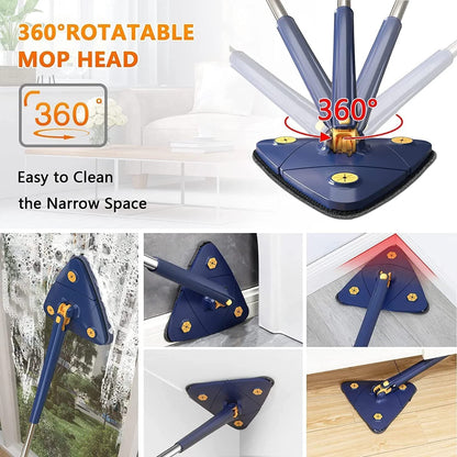 360° Advance Triangular Squeezing Multifunctional Cleaning Mop