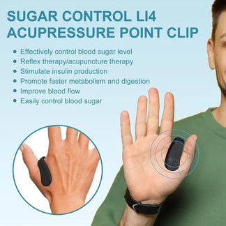 (𝐁𝐔𝐘 𝟏 𝐆𝐄𝐓 𝟏 𝐅𝐑𝐄𝐄) Sugar Control LI4 Acupressure Point Clip- WelMax™