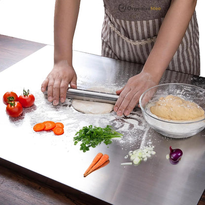 Scratch Less Stainless Steel Kitchen Chopping Board (Big Size)- 306 Food Grade Steel X- Large Size