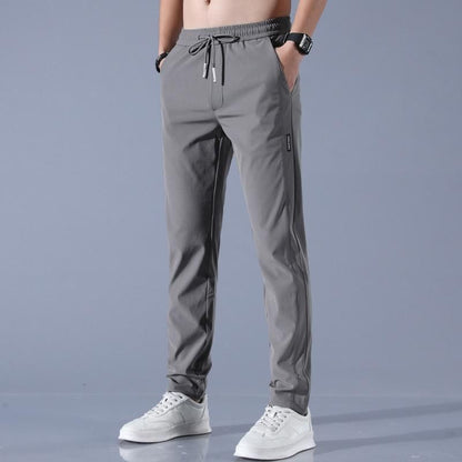 (Buy 1 Get 1 Free) MEN'S HIGH STRETCH SKINNY CARGO PANTS (Black & Gray)