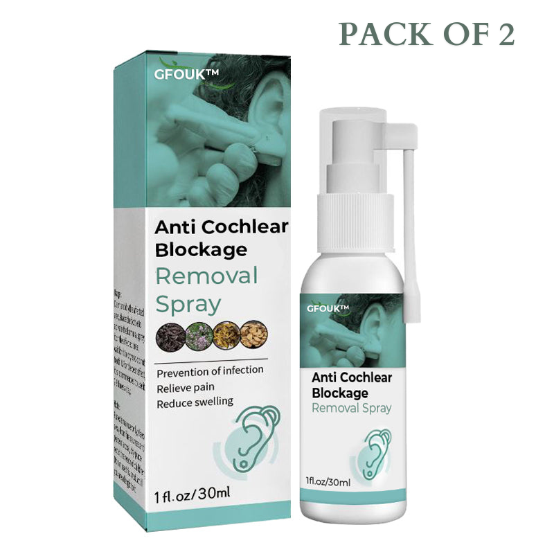 GFOUK™ Anti Cochlear/Earwax Blockage Removal Spray(Pack of 2)