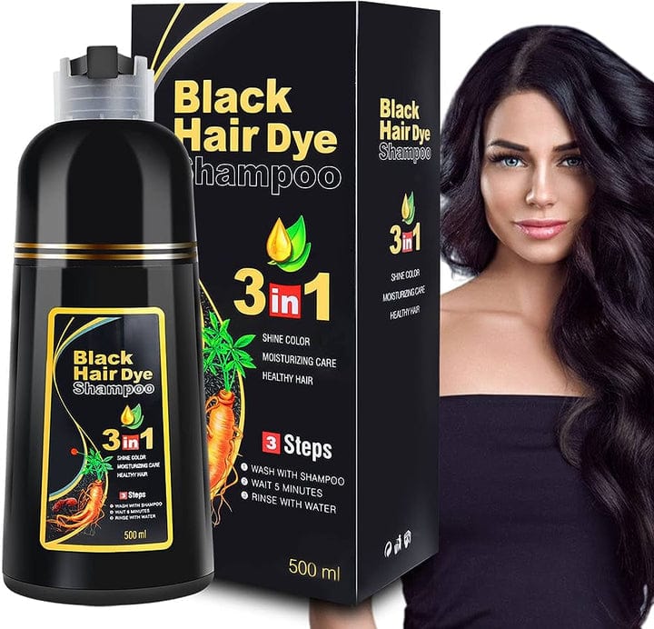 BUY 1,GET 2 FREE!!! @399🔥Flat 65% OFF Today Only 🔥3-IN-1 BLACK HAIR DYE SHAMPOO (AYURVEDIC NO SIDE EFFECT)