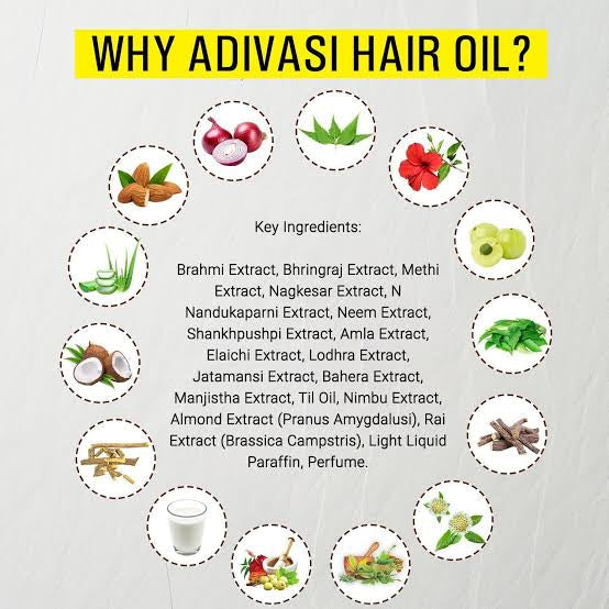 ADIVASI HERBAL HAIR OIL (BUY 1 GET 1 FREE ONLY @399/-)