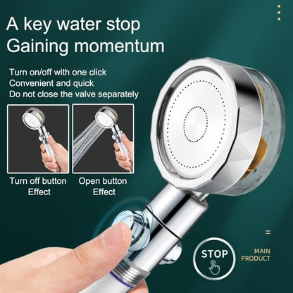 AQUA TWISTER™ 360° Rotable Turbo Shower Head