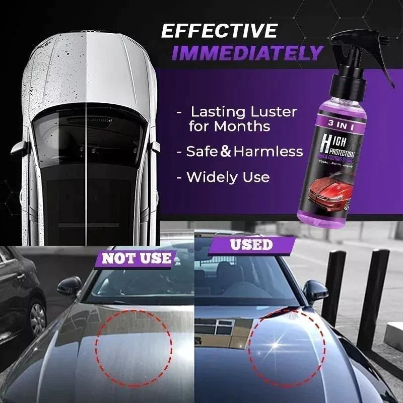 🔥🔥 3 in 1 High Protection Quick Car Ceramic Coating Spray 🔥(Buy 1 Get 1 Free)🔥