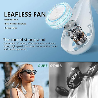 Airflow™  Portable Neck fan - 4000 mAh Battery Operated USB Rechargeable