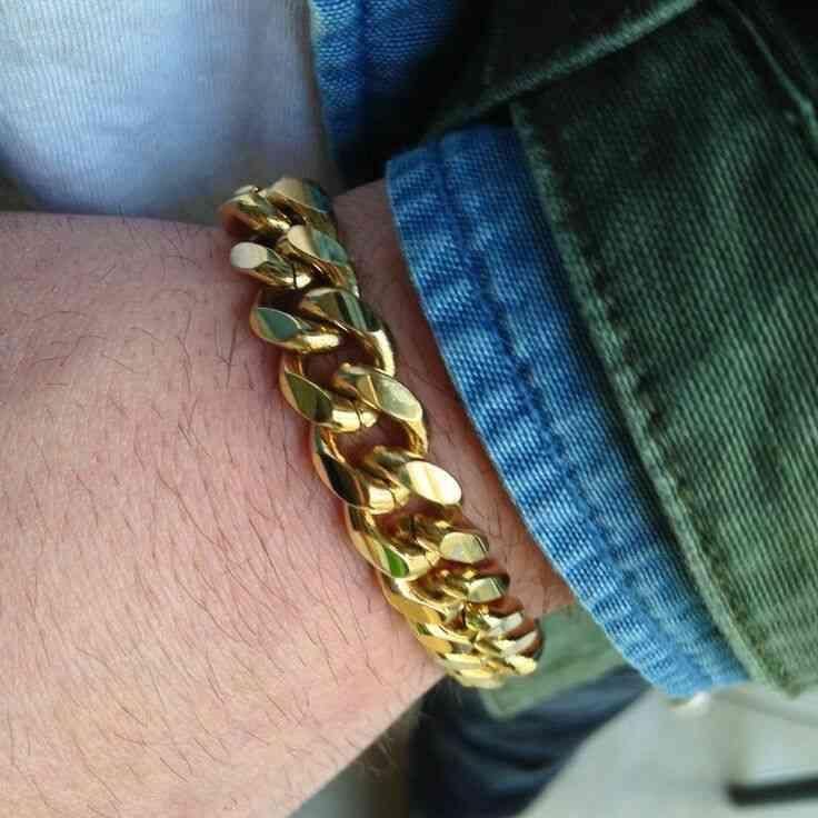 Miami Men's Cuban Gold Bracelet