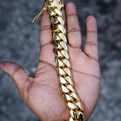 Miami Men's Cuban Gold Bracelet