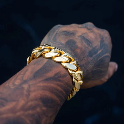 Miami Men's Cuban Gold Bracelet