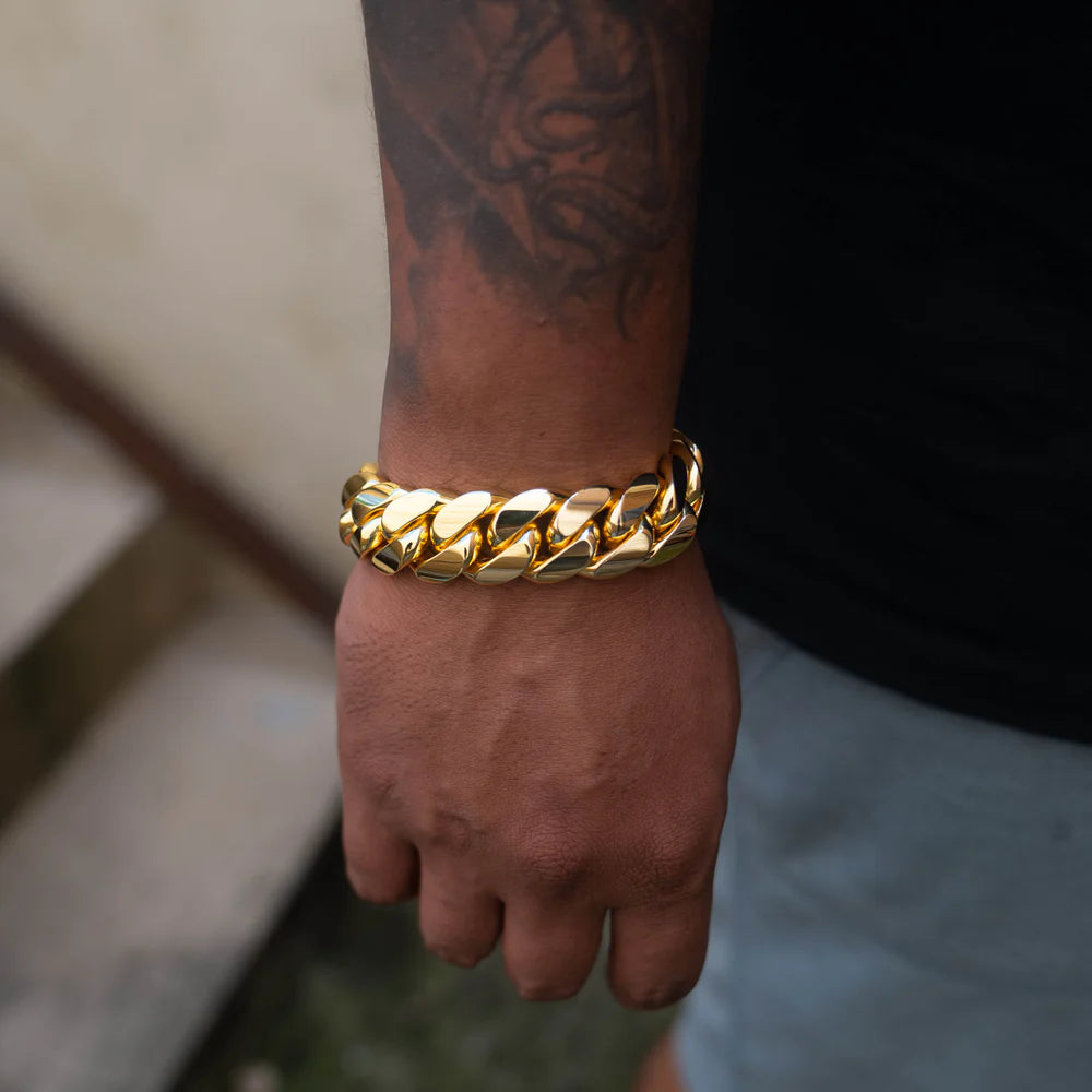 Miami Men's Cuban Gold Bracelet