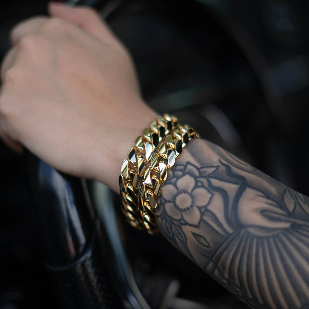 Miami Men's Cuban Gold Bracelet