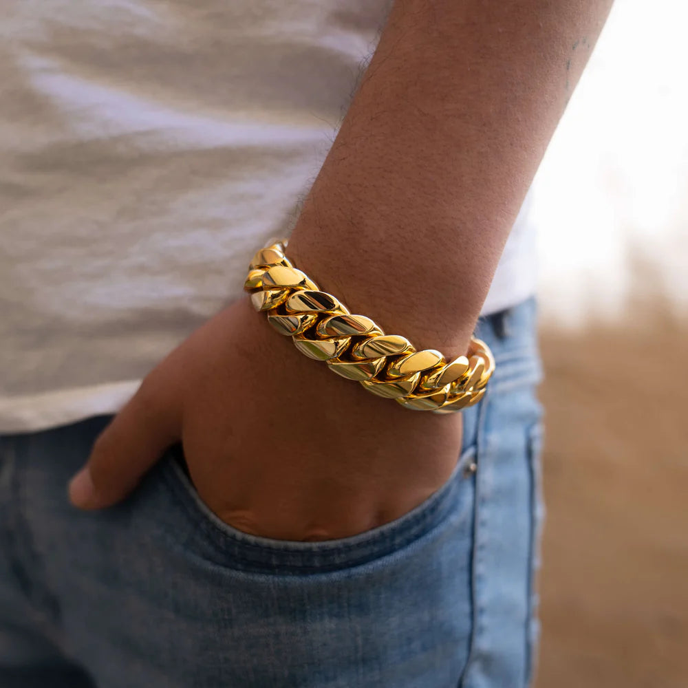 Miami Men's Cuban Gold Bracelet