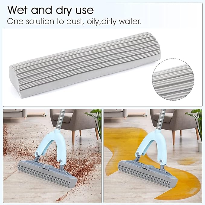 Multi-Purpose Foldable Floor Cleaning Squeeze Mop Wiper(4.9/5 ⭐⭐⭐⭐⭐ 27,033+ Reviews)