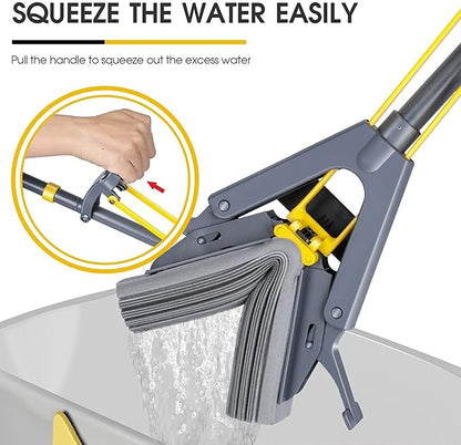 Multi-Purpose Foldable Floor Cleaning Squeeze Mop Wiper(4.9/5 ⭐⭐⭐⭐⭐ 27,033+ Reviews)