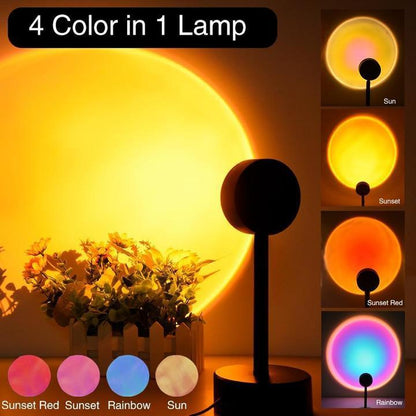 Premium 4-IN-1 Sunset Mood Lamp