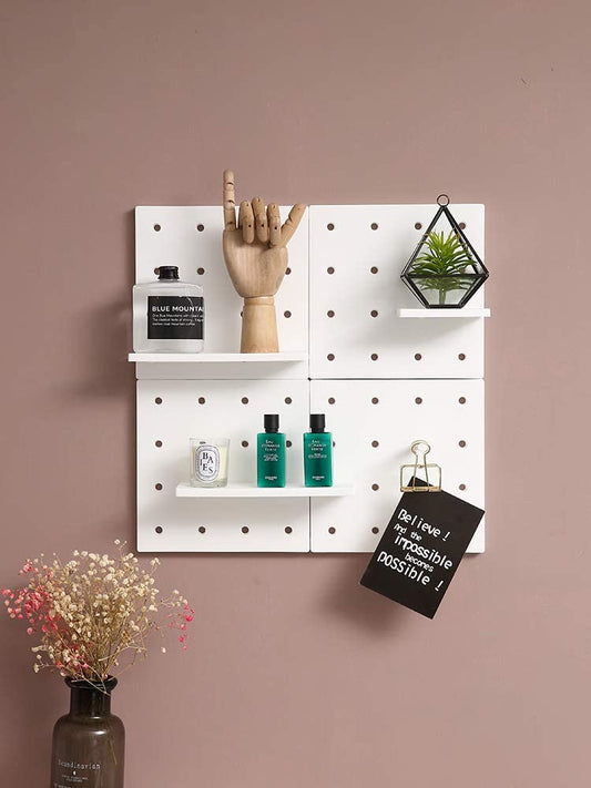 Zipcartz's Decorative Plastic Pegboard - Wall Decor Storage