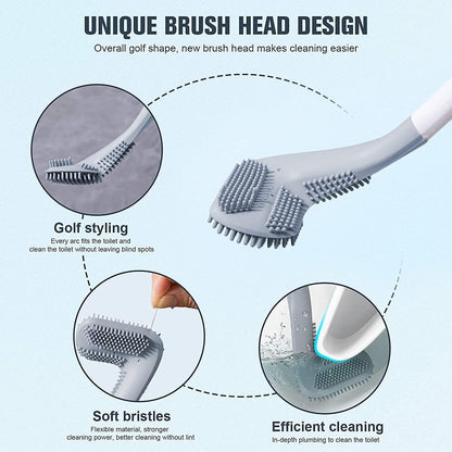 Golf Head Toilet Brush with Hook ( Buy1+Get 1 Free)