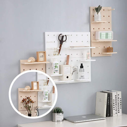 Zipcartz's Decorative Plastic Pegboard - Wall Decor Storage