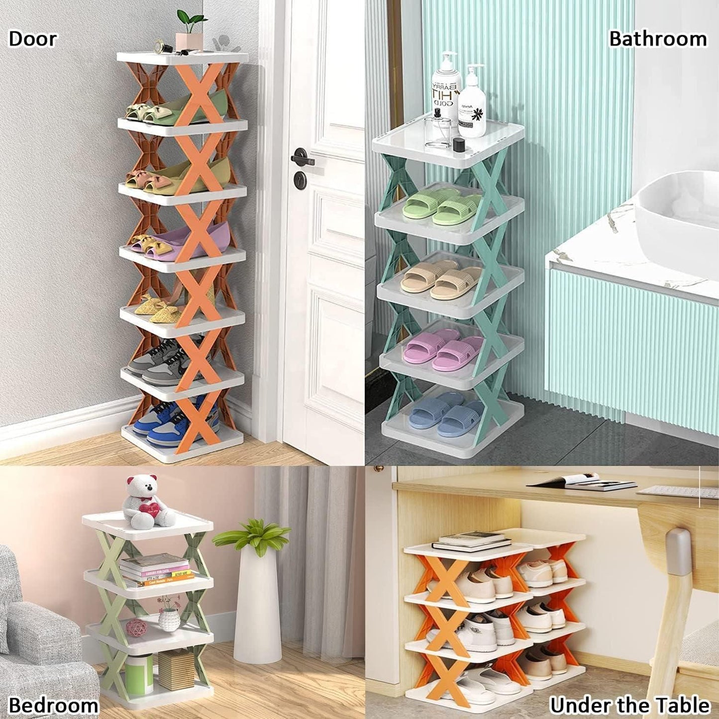 Smart Foldable Shoes Shelf 6 Tier Shoe Rack