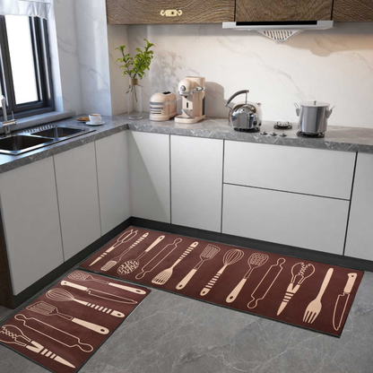 Premium Non-Slip & Waterproof Floor Runner for Kitchen - Set of 2