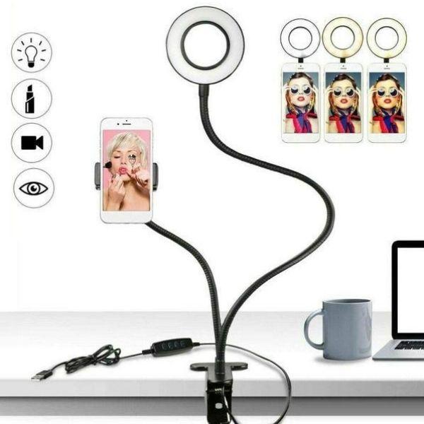 Premium Quality Professional Ring Light with Clamp Phone Holder