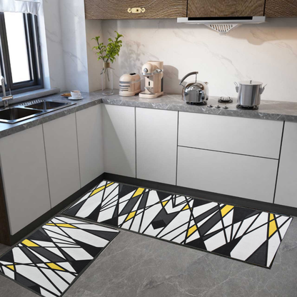 Premium Non-Slip & Waterproof Floor Runner for Kitchen - Set of 2