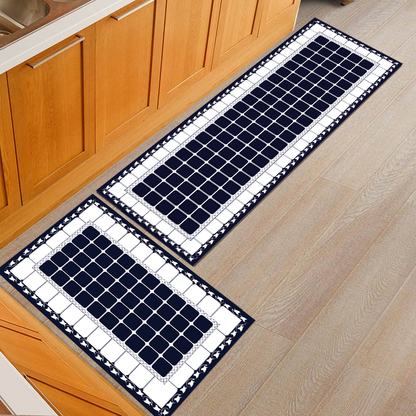 Premium Non-Slip & Waterproof Floor Runner for Kitchen - Set of 2