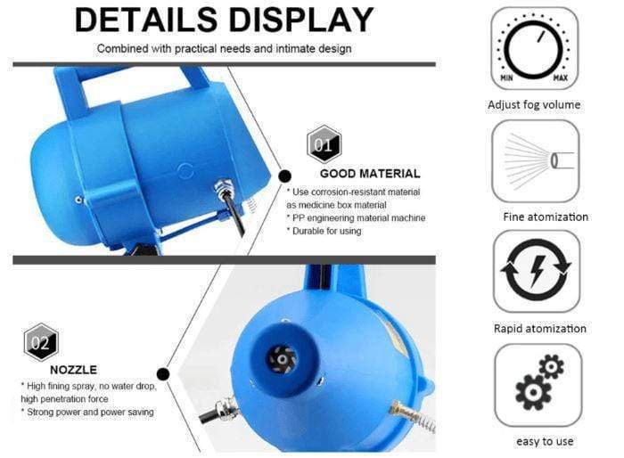 4.5L 220V Portable Electric ULV Thermal Fogger Machine ZIPCARTZ