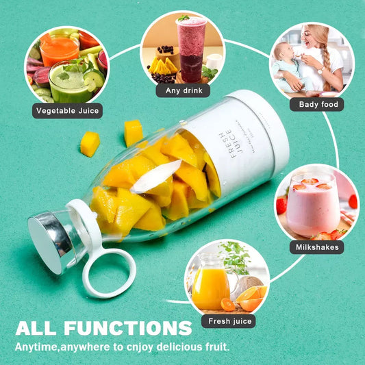 Portable Rechargeable Bottle Blender