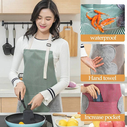 Premium Erasable Hand Waterproof Kitchen Apron