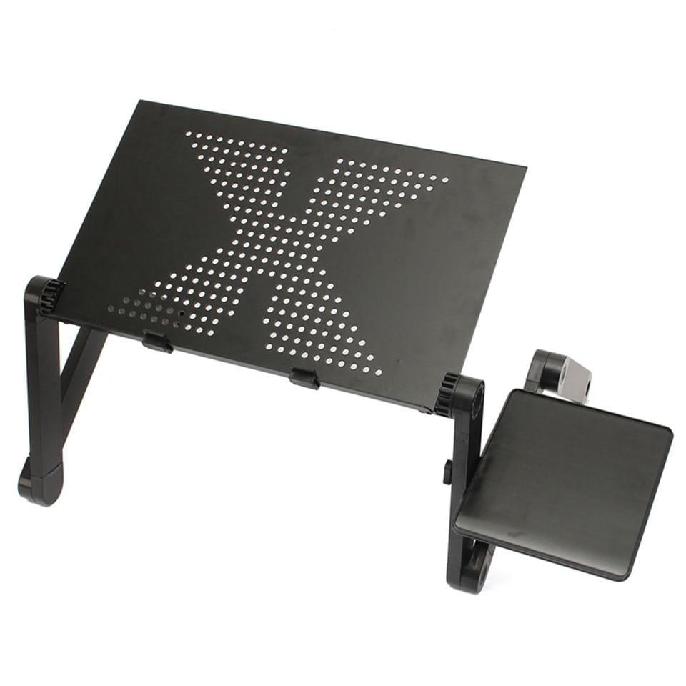 Adjustable Aluminum Portable Laptop Table Stand With Mouse Pad ZIPCARTZ