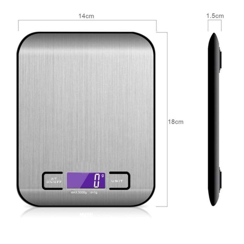 5kg/10kg Stainless Digital Multi-function Food Weighing Scale ZIPCARTZ